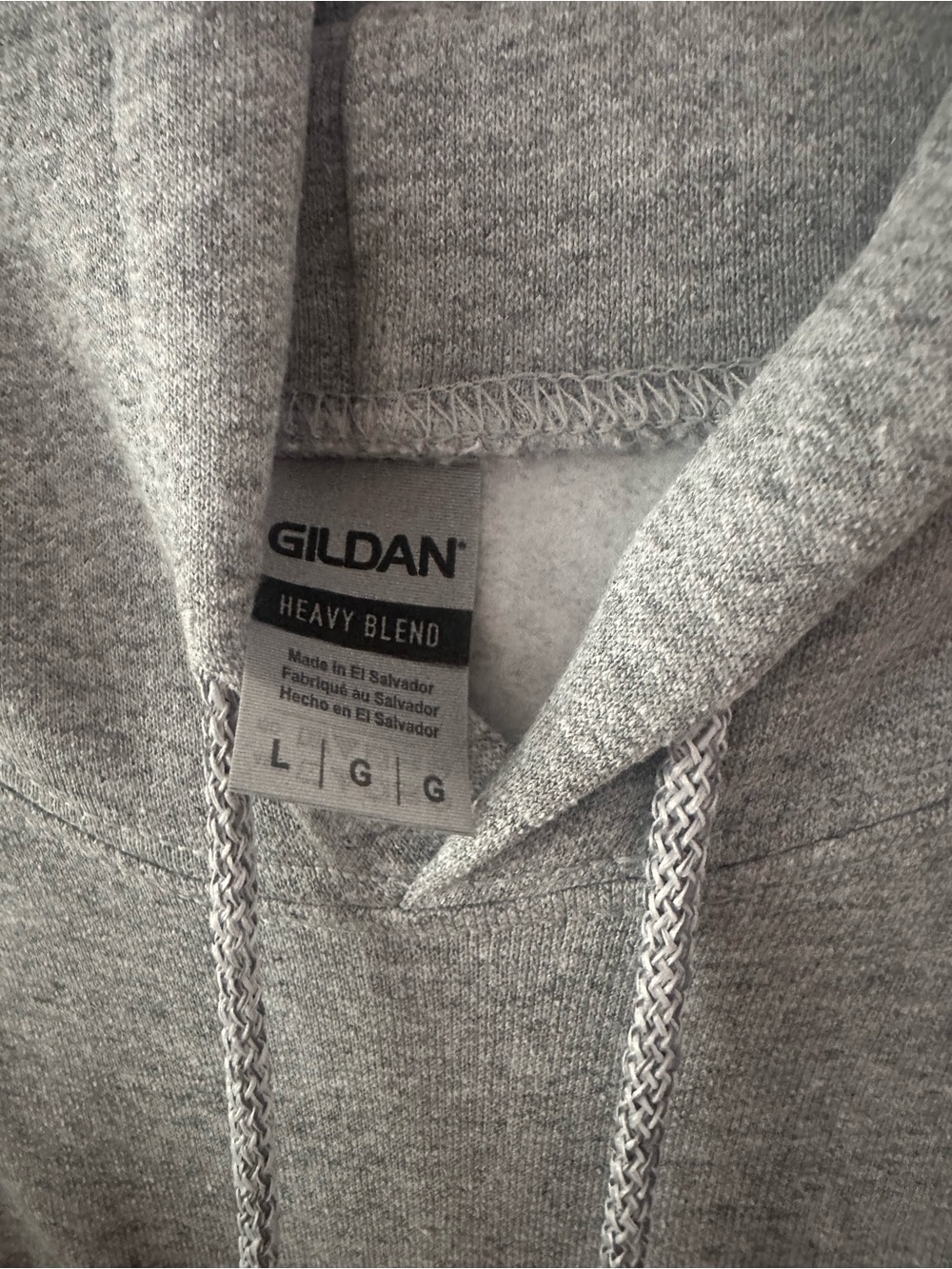 Gildan Grey Hooded Sweatshirt with Multicolor Bearded Dad Graphic - Picture 3 of 3
